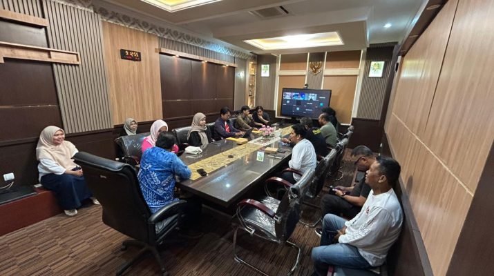 Matangkan Draft PKS, Diskominfo Kalsel dan PSSN Gelar Rapat Daring