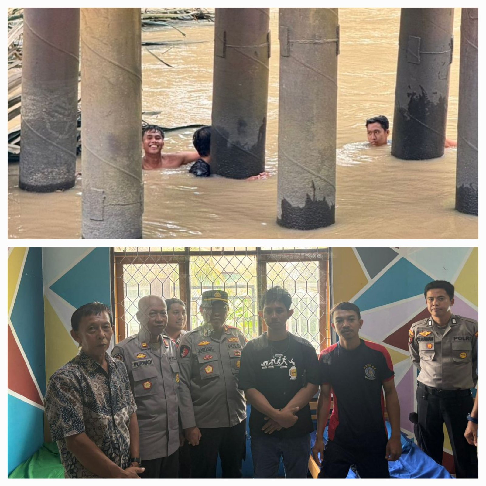 Aksi Heroik Bripda Denny Tri Selamatkan Warga Korban Buah Kecubung Yang Lompat Ke Sungai