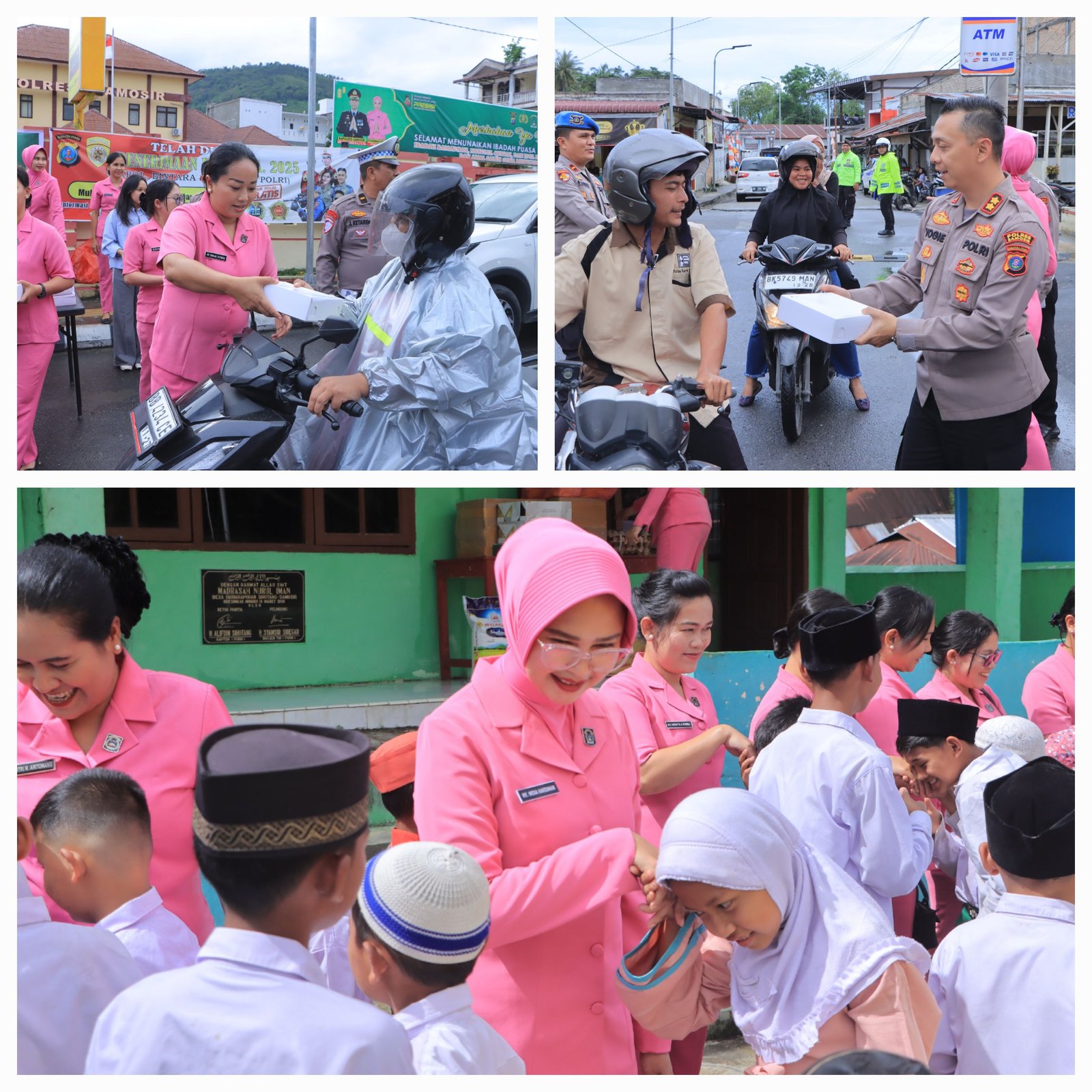 Polres Dan Bhayangkari Cabang Samosir Berbagi Takjil