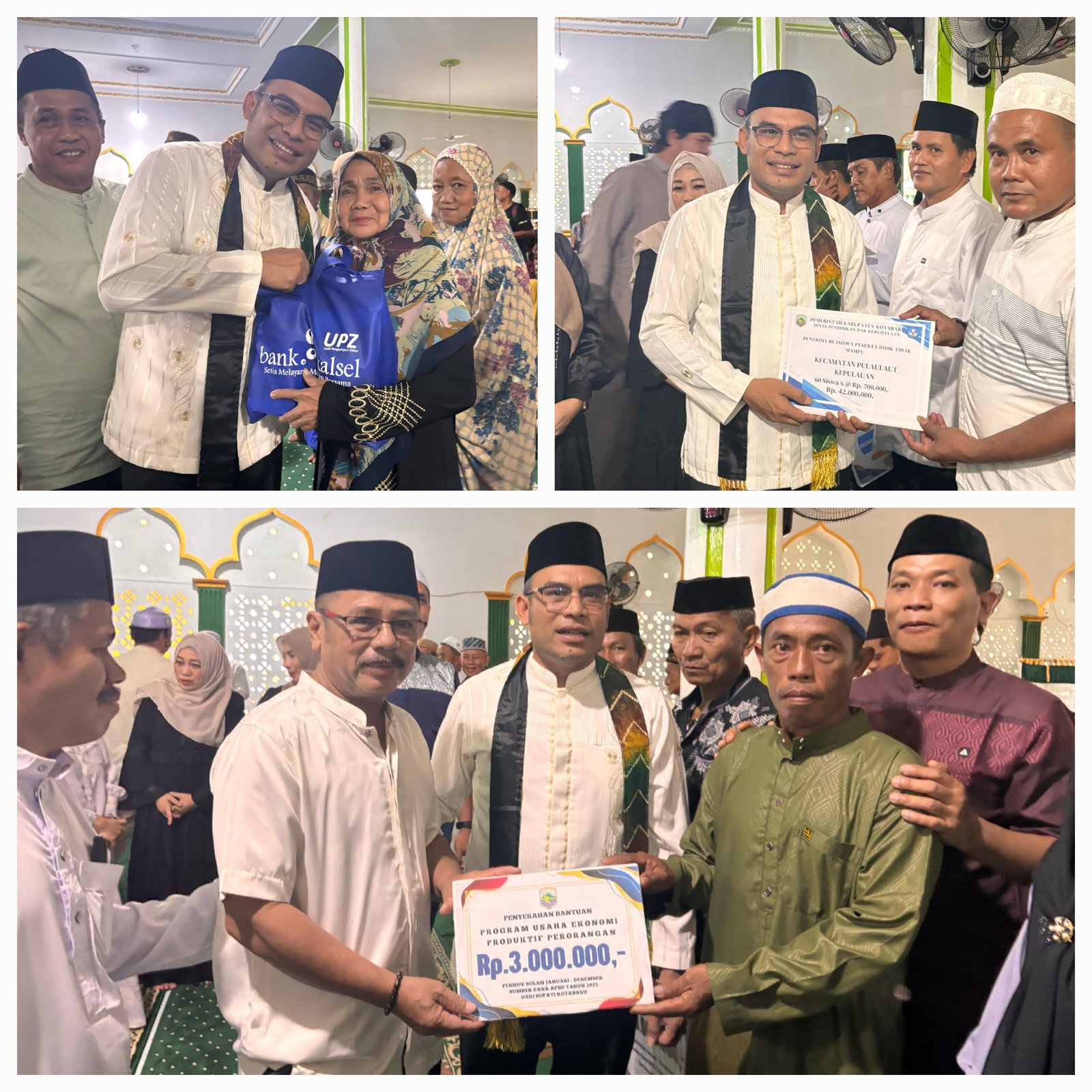 Safari Ramadhan: Wabup Syairi Bawa Sejumlah Bantuan di Pulau Laut Selatan