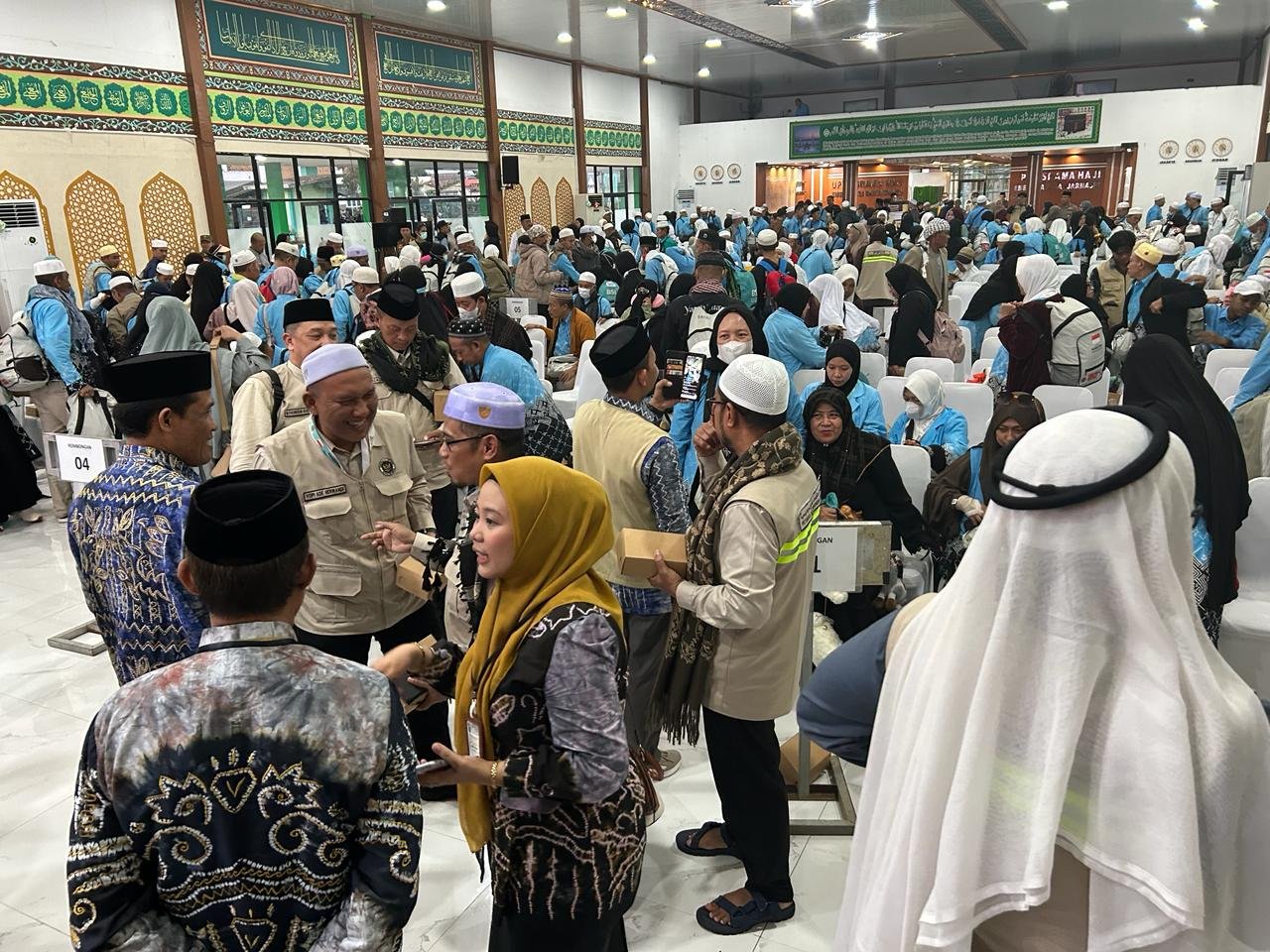 Jamaah Haji Kloter 013 BDJ Tiba di Embarkasi Banjarmasin Dengan Selamat