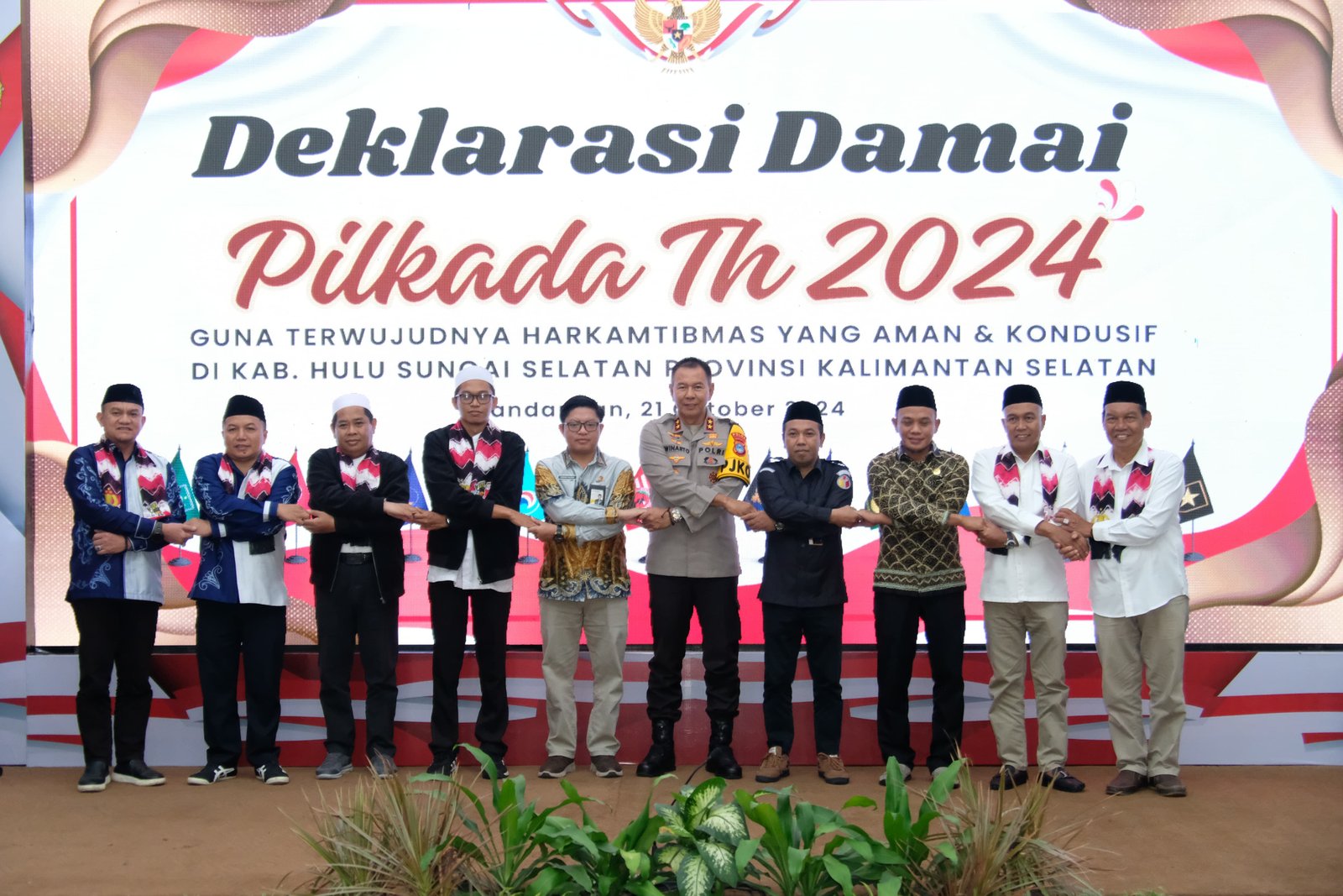 Deklarasi Damai, Kapolda Kalsel Harap Suasana Pilkada 2024 Berjalan Damai Dan Sejuk