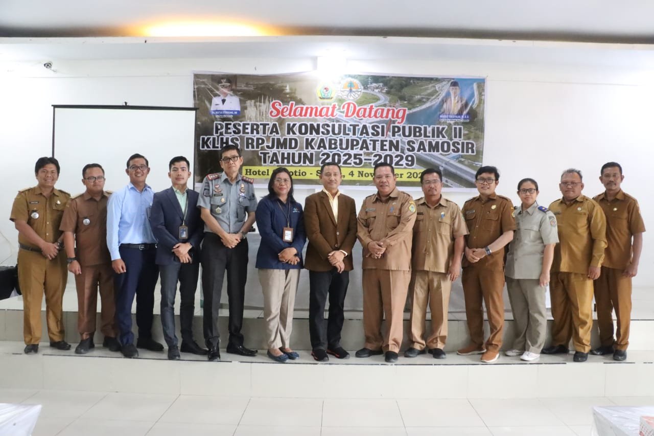 Pemkab Samosir Gelar Konsultasi Publik II Penyusunan Kajian Lingkungan RPJMD 2025-2029