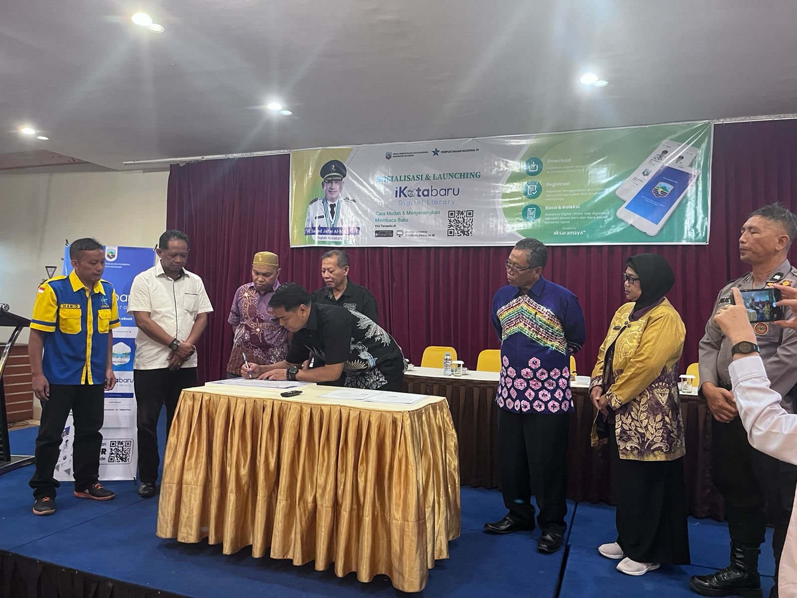 Dispersip Kotabaru Luncurkan Digital Library i-Kotabaru, Segera Download Di Playstore