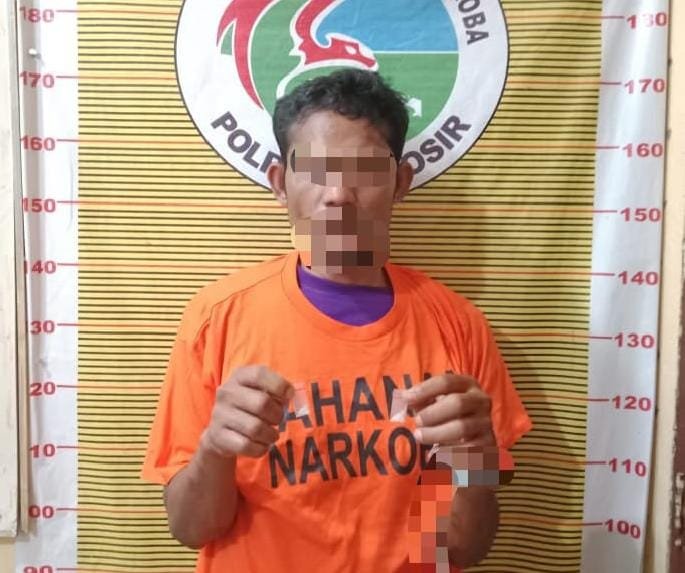 Polsek Simanindo Tangkap PG Warga Desa Pardomuan Terduga Pemilik Sabu