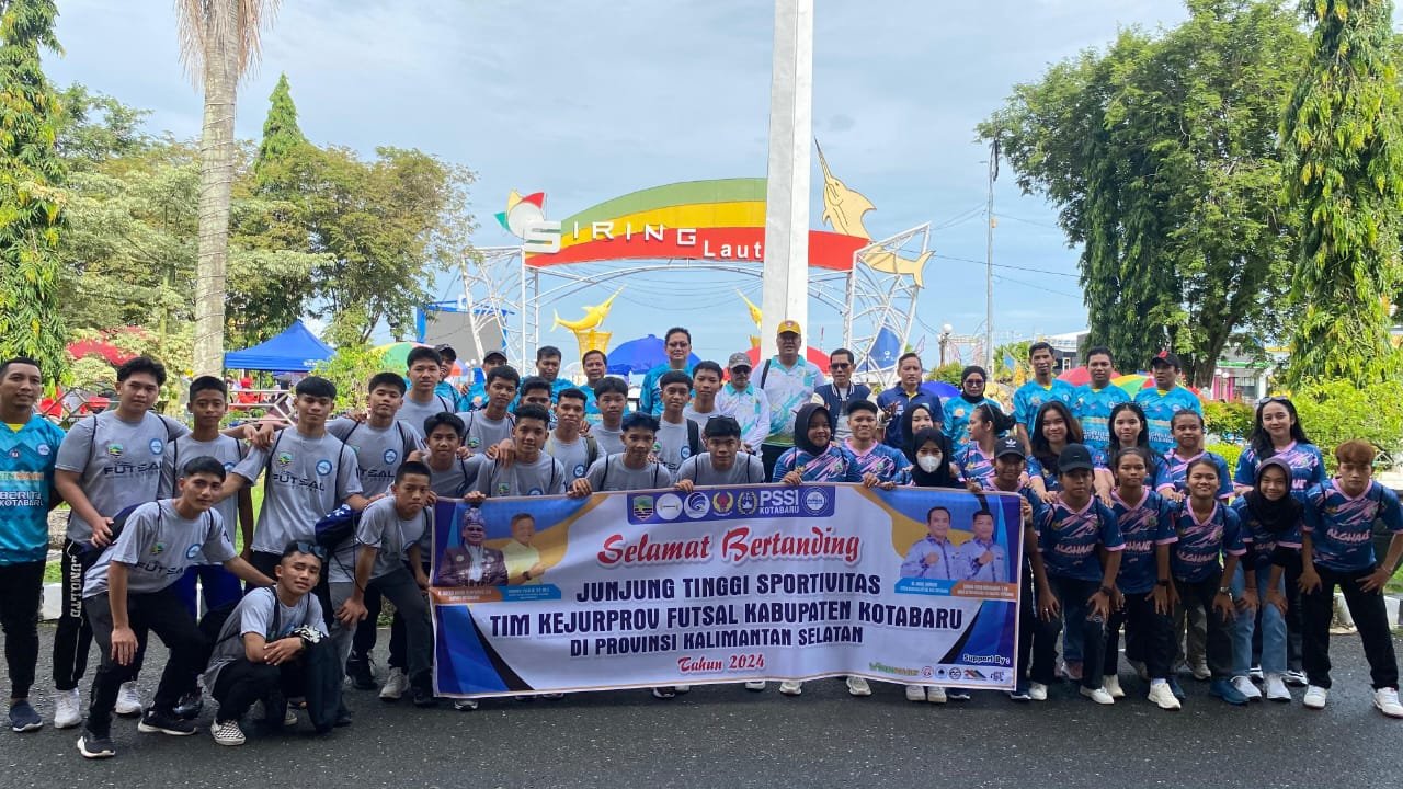 Pemkab Kotabaru Kirim Tim Futsal Putra dan Putri Berlaga Di Kejurprov Kalsel