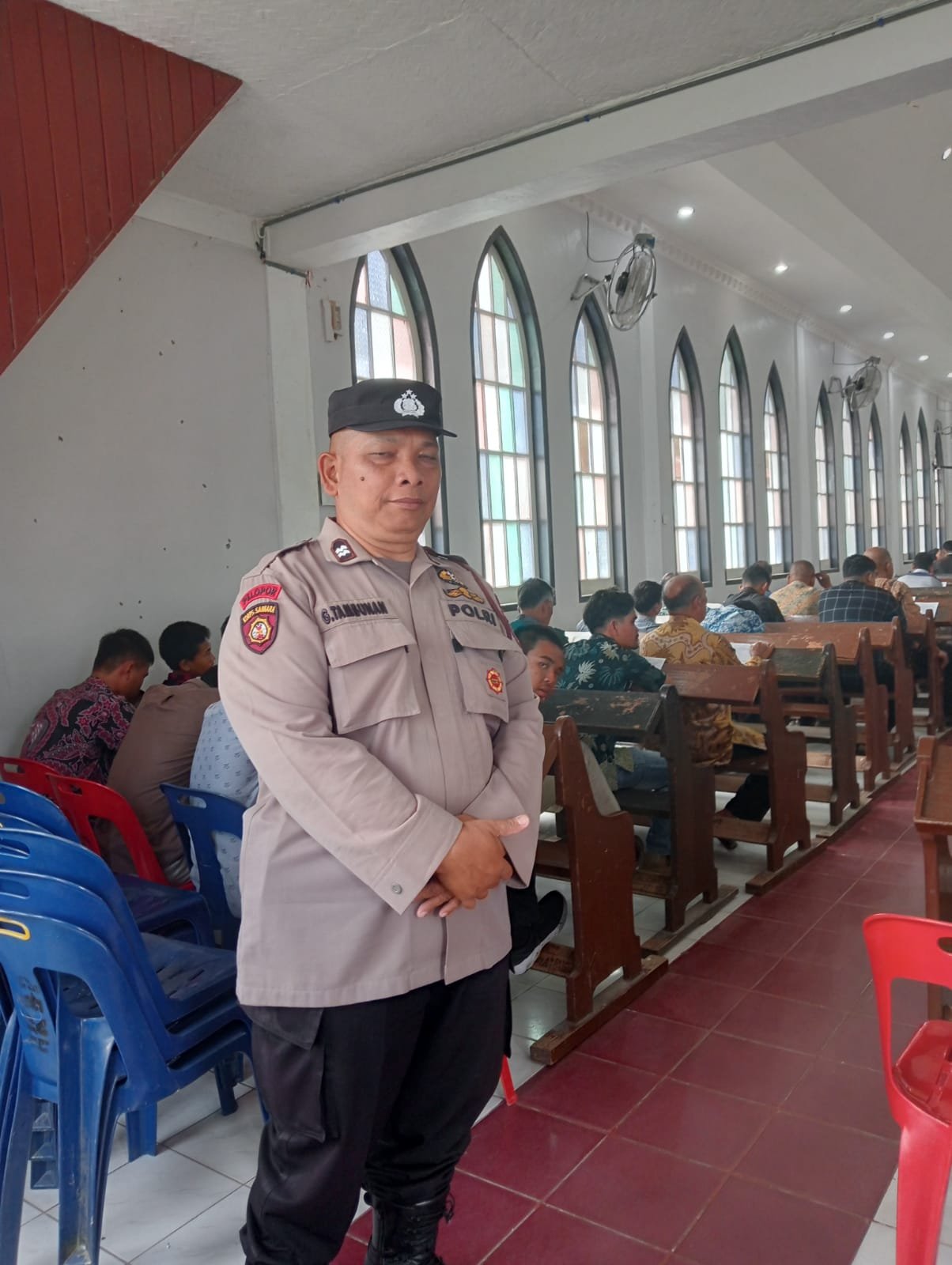 Jelang Natal, Polres Samosir Perketat Pengamanan Ibadah Minggu Di Gereja