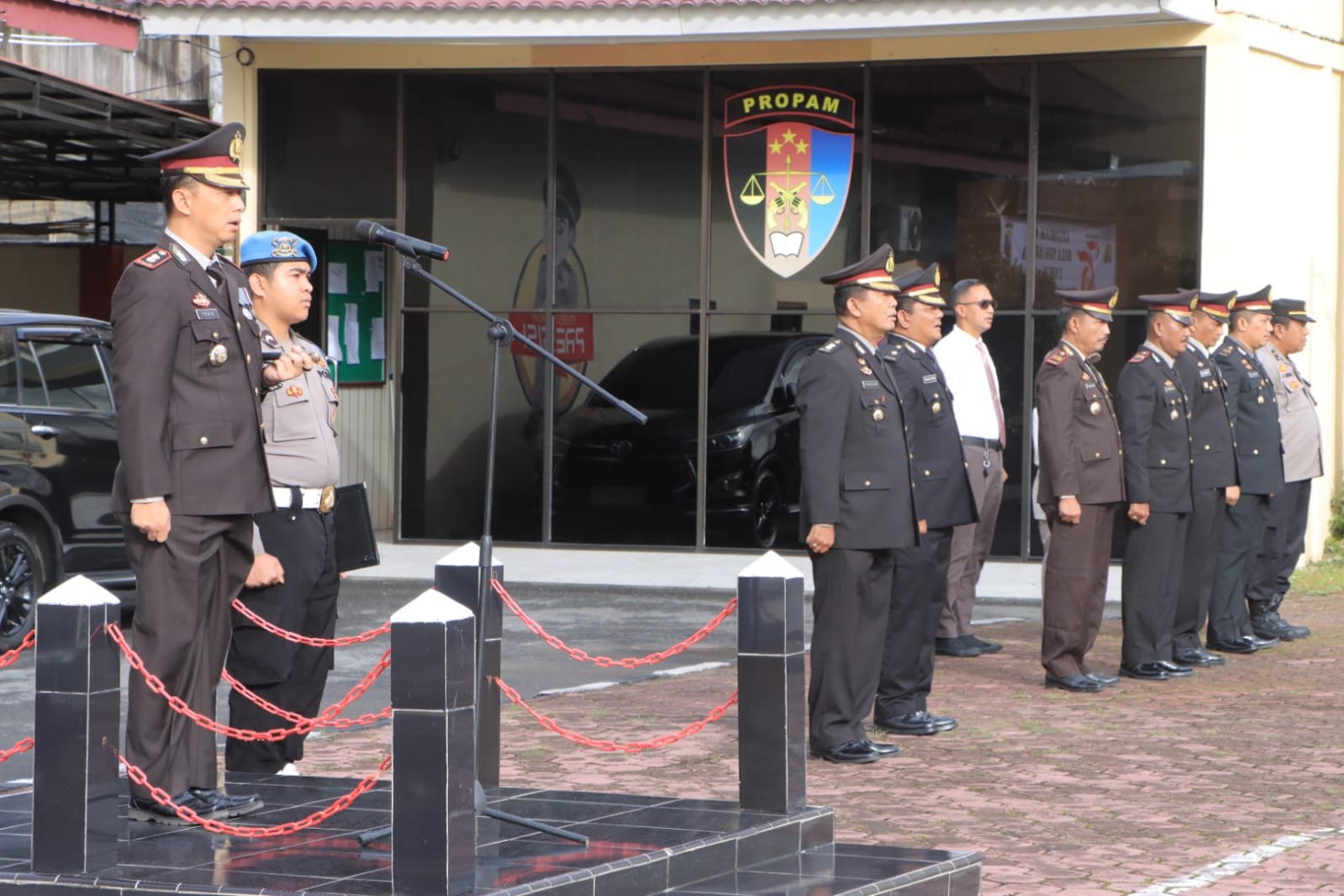 Kapolres Samosir Pimpin Upacara Hari Bela Negara ke-76, Bacakan Amanat Presiden RI