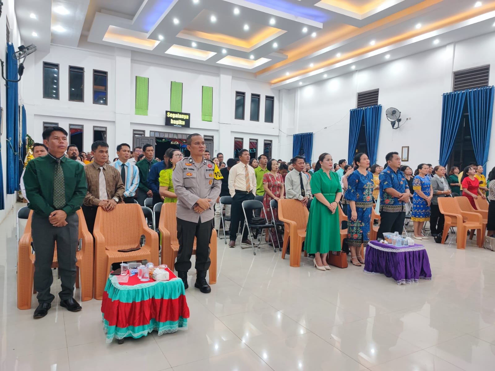 Polsek Sungai Durian Pastikan Ibadah Natal Jemaat GPDI Immanuel Berjalan Aman