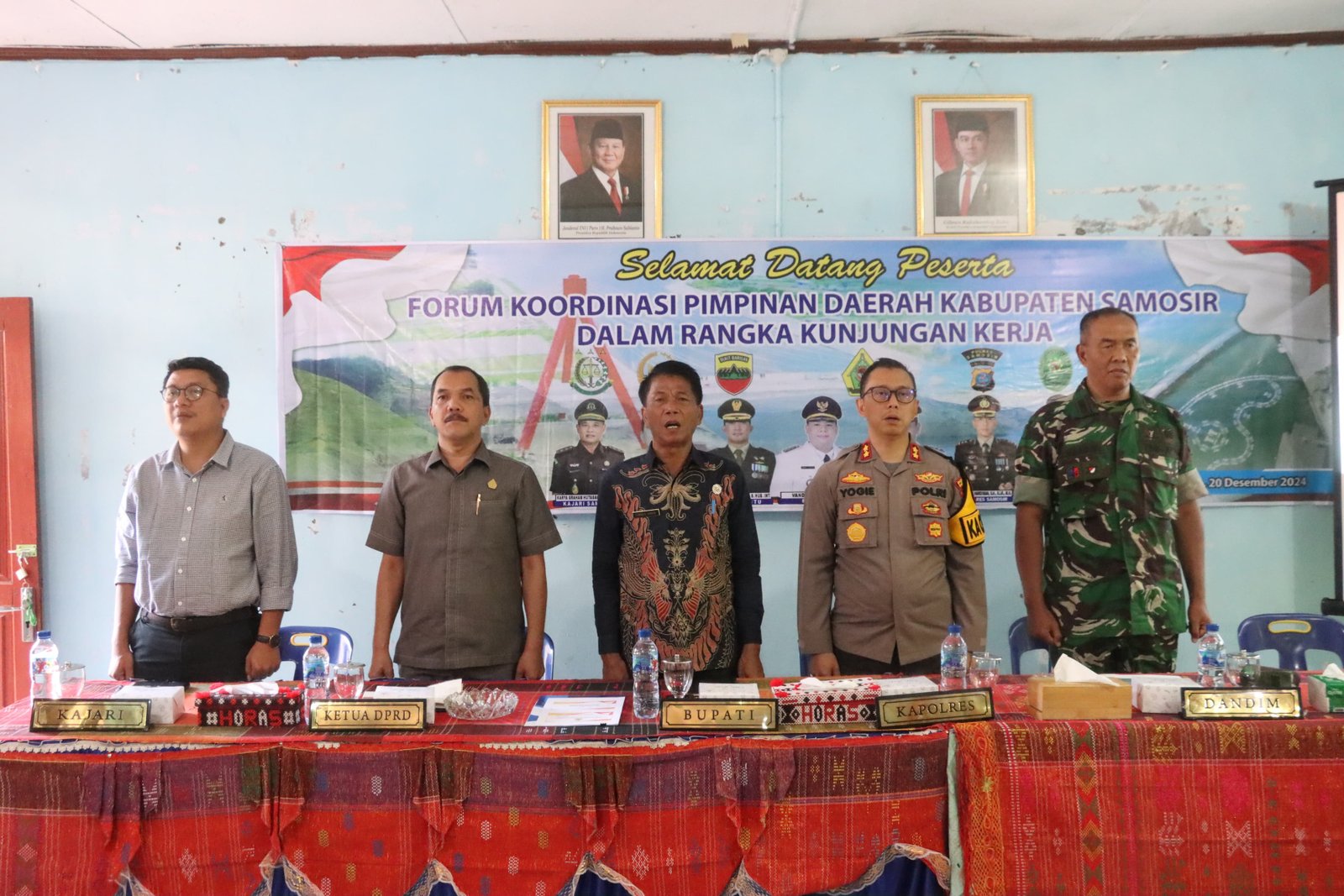 Forkopimda Samosir Sampaikan Isu Strategis Jelang NATARU, Saat Kunker Ke Pangururan