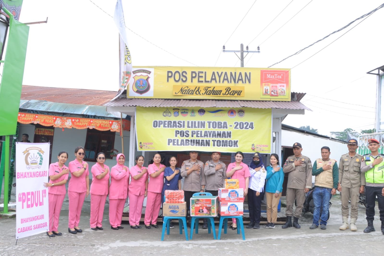Forkopimda Dan Bhayangkari Cabang Samosir Beri Dukungan Kepada Personel Ops Lilin Toba 2024
