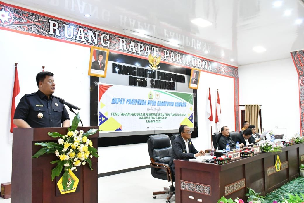 Bupati Samosir Usulkan ke DPRD Tetapkan 13 Program Pembentukan Perda Tahun 2025