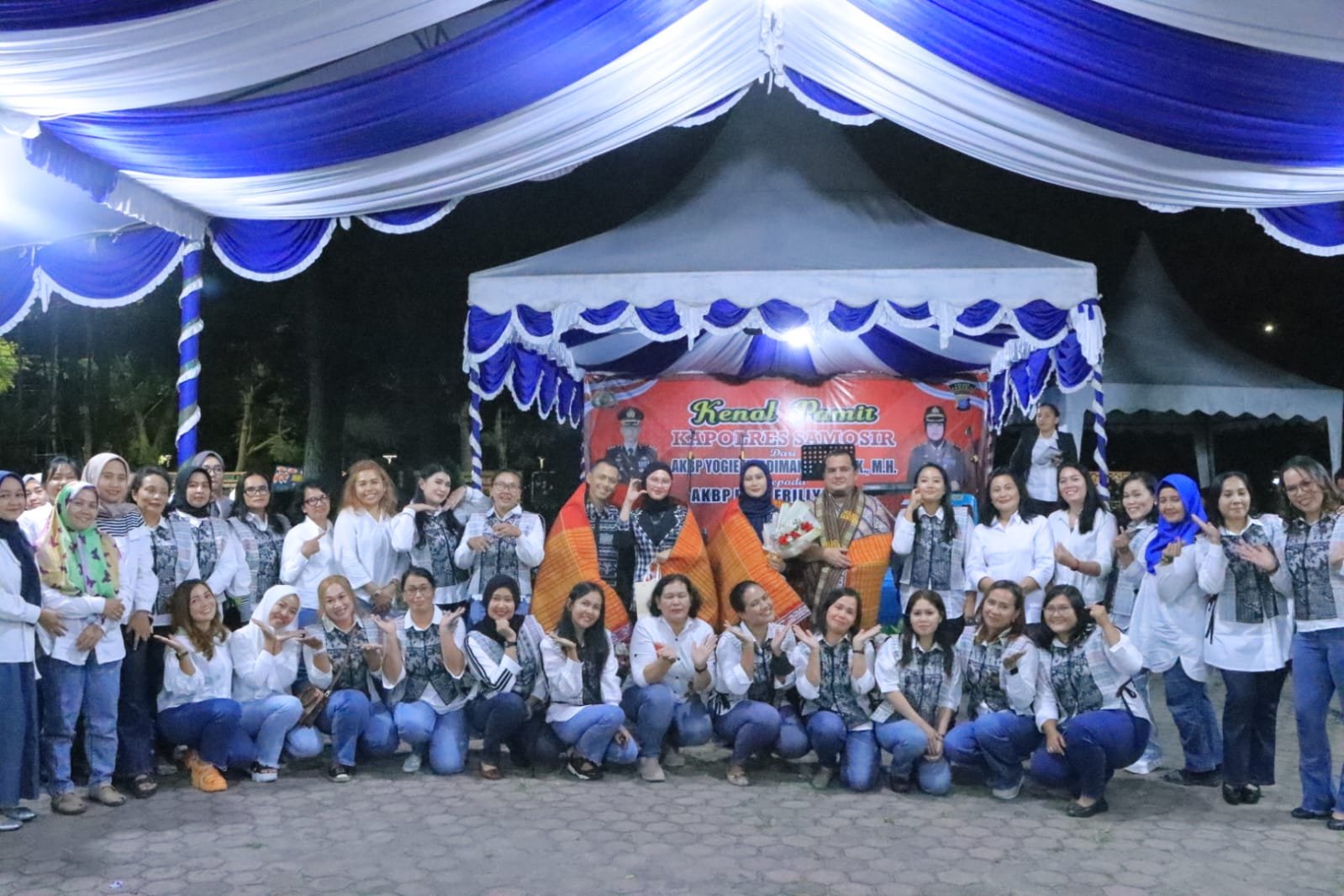 Sejumah Tokoh Hadiri Pisah Sambut Kapolres Samosir