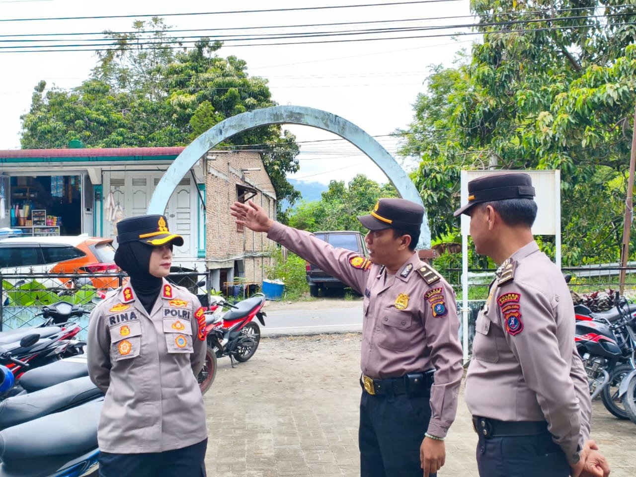 Kapolres Samosir Cek Pengamanan Ibadah Paskah 2025