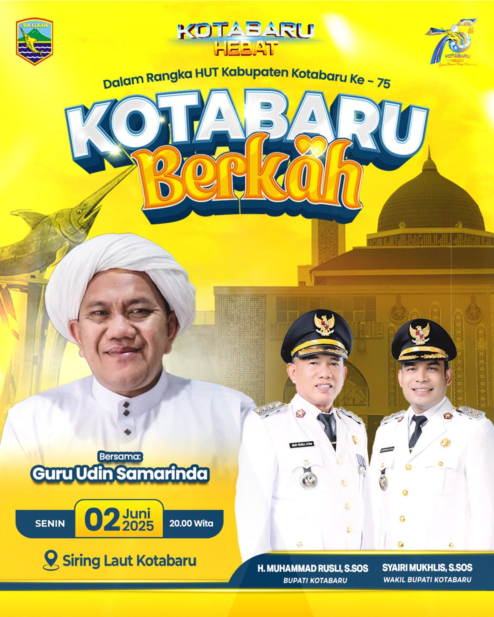 Pemkab Kotabaru Akan Gelar Tabliq Akbar Sambut Harjad Ke-75
