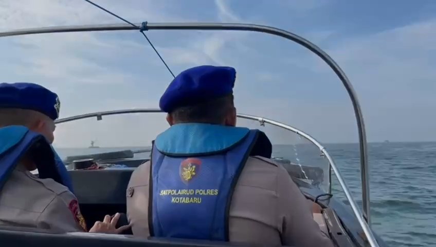 Cegah Tindak Pidana, Satuan Polairud Polres Kotabaru Rutin Laksanakan Patroli