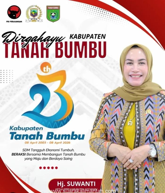 Ketua DPRD Kotabaru Ucapkan Selamat Hari Jadi ke-23 Tanah Bumbu